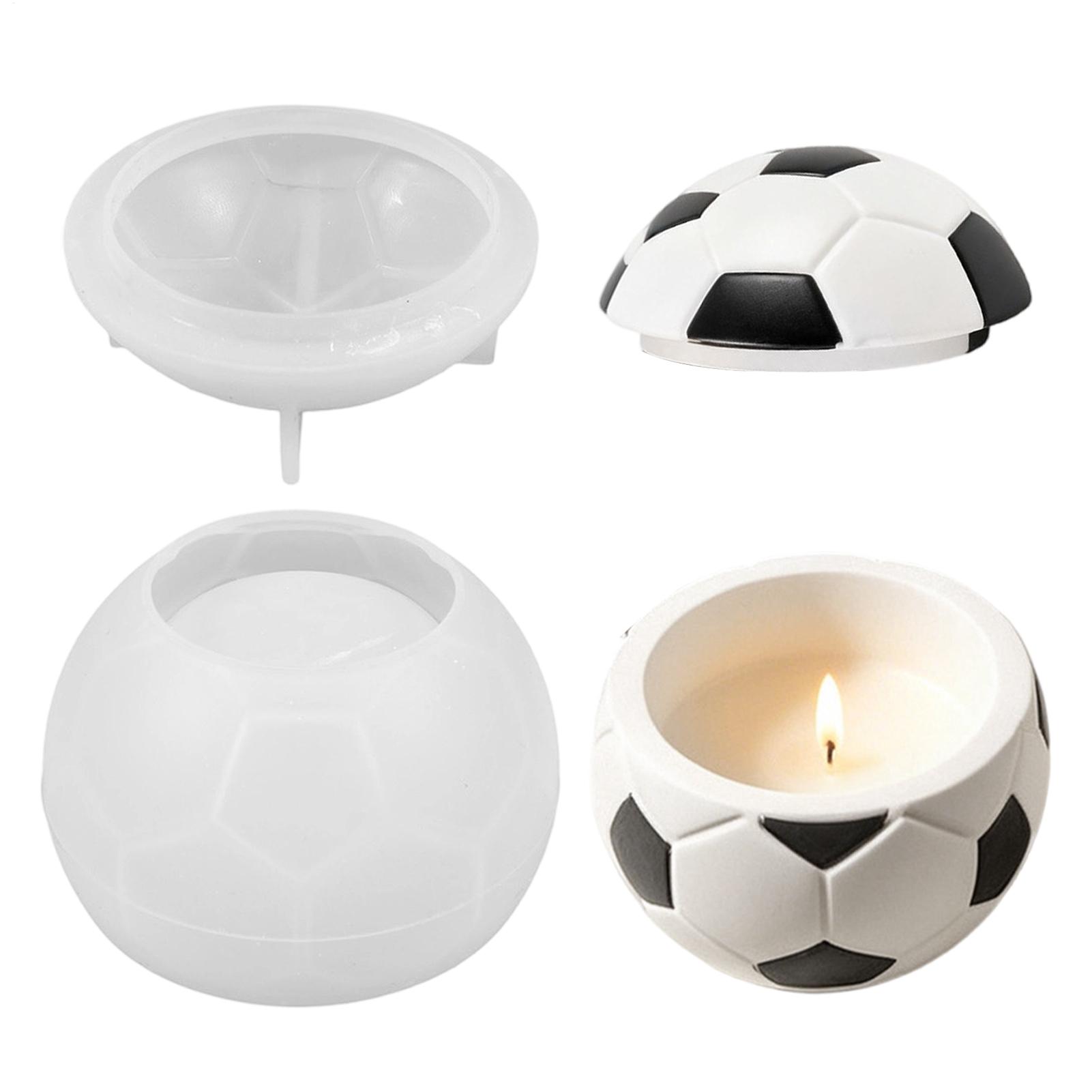 Candle Making Jars - Voetbal siliconen mal 3D herbruikbare voetbalpotvorm