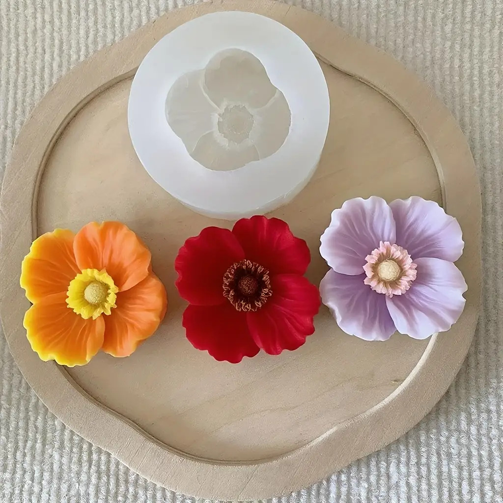 Bloemvormige siliconen kaarsvo - Candle Making Jars recensie en prijs