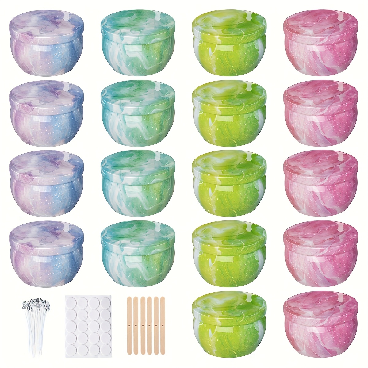 Metal kaarsenpotjes met sterre - Candle Making Jars recensie en prijs