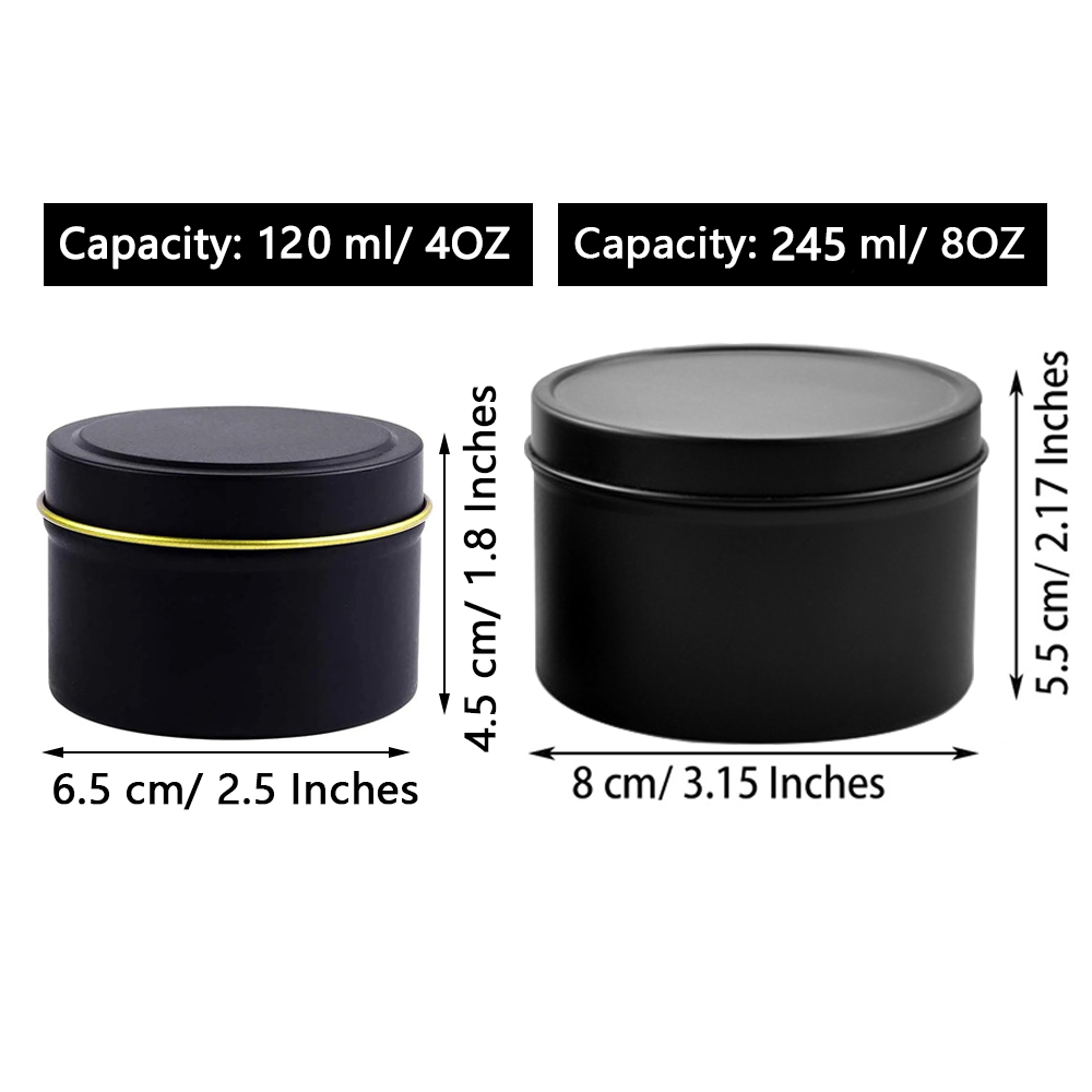 4oz/8oz Kaarsenblikken met dek - Candle Making Jars recensie en prijs