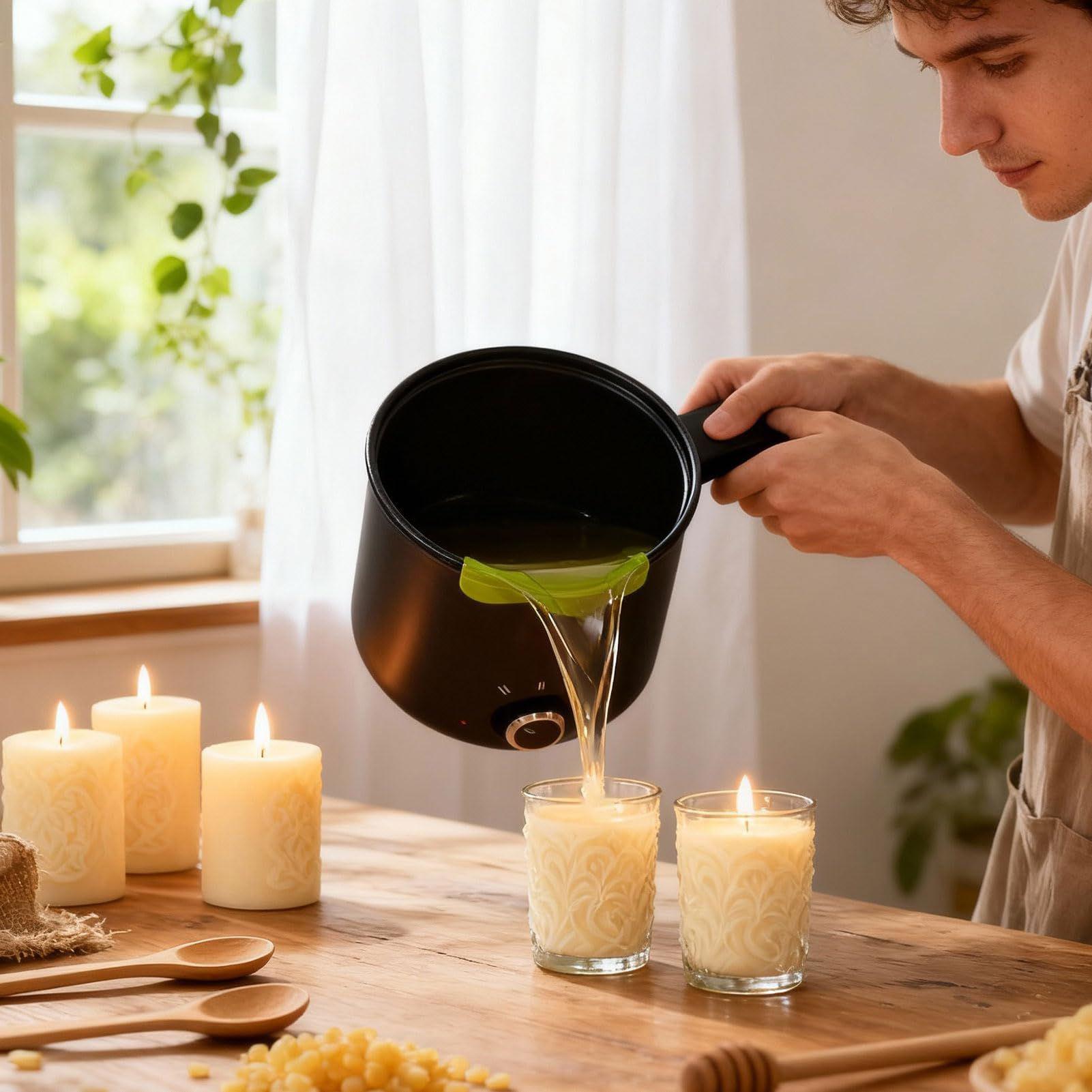 Kaarswas smeltpot 1,5L grote r - Candle Making Jars recensie en prijs
