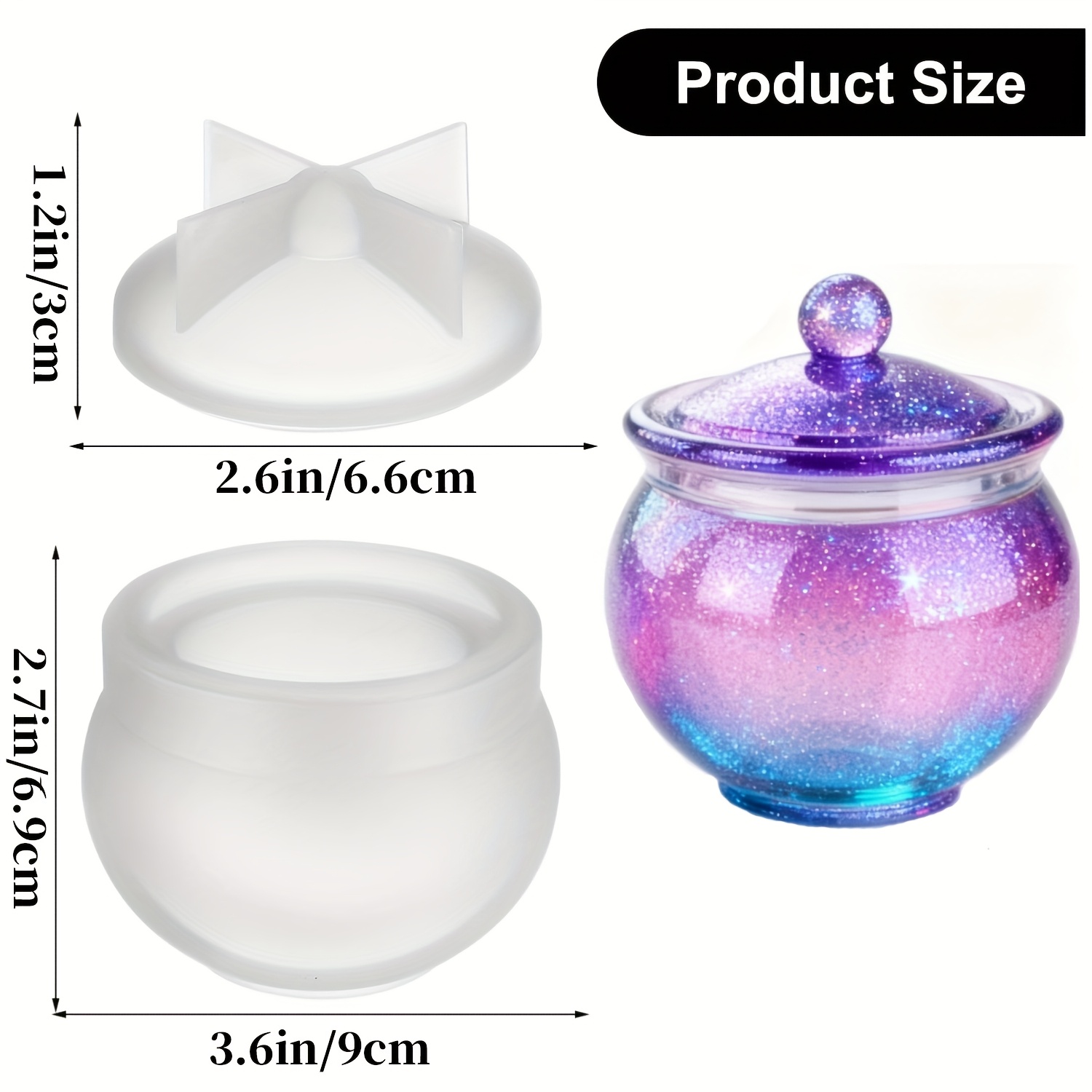 1 set ronde hars kunnen mallen - Candle Making Jars recensie en prijs
