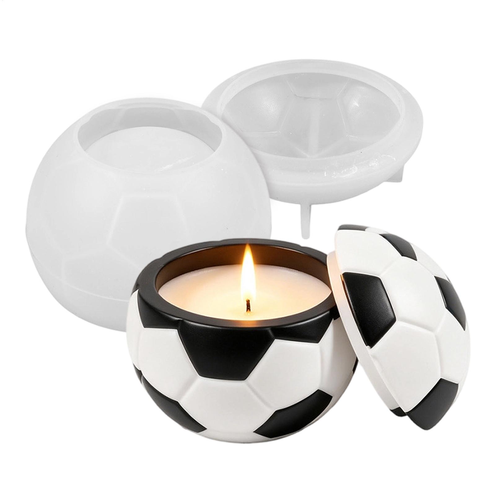 Voetbal siliconen mal 3D herbr - Candle Making Jars recensie en prijs