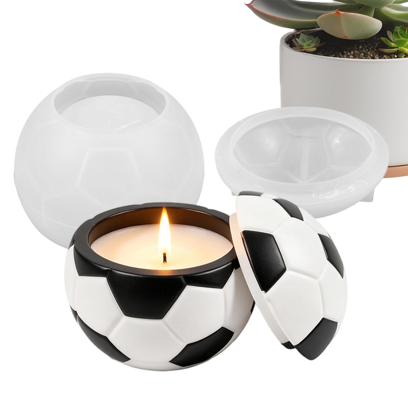 Voetbal siliconen mal 3D herbr - Candle Making Jars recensie en prijs