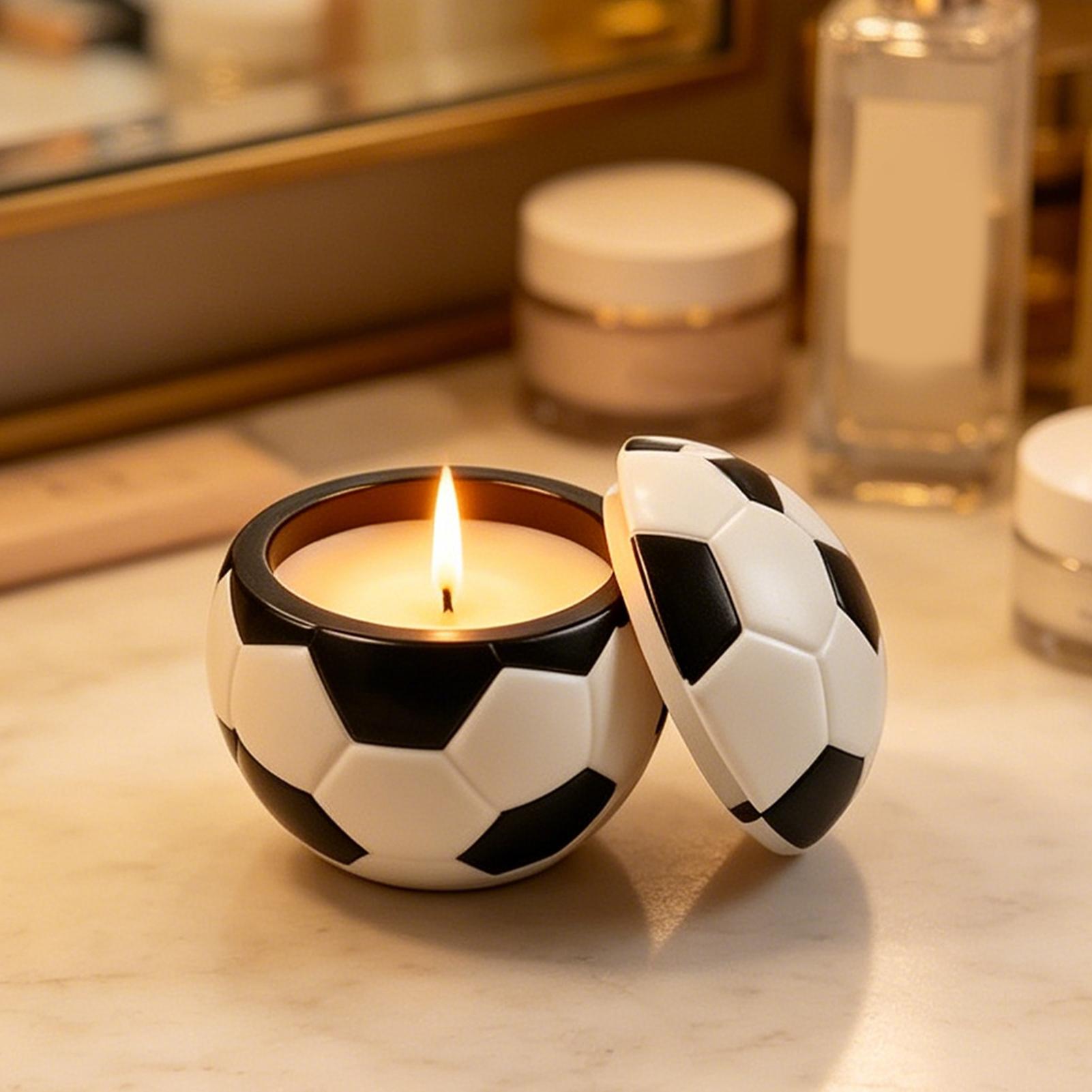 Voetbal siliconen mal 3D herbr - Candle Making Jars recensie en prijs